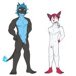  1:1 anthro anthrofied athletic athletic_anthro athletic_male balls circumcised duo eeveelution flaccid foreskin full-length_portrait fuze genitals hands_on_hips hi_res humanoid_genitalia humanoid_penis male mega_charizard mega_charizard_x mega_evolution navel nintendo nipples nude partially_retracted_foreskin penis pok&eacute;mon pok&eacute;mon_(species) portrait simple_background standing sylveon uncut video_games white_background 