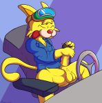  absurd_res anthro clothing costume domestic_cat felid feline felis hi_res male mammal mazilion penetrable_sex_toy sex_toy solo spitz_(warioware) tongue tongue_out torn_clothing warioware 