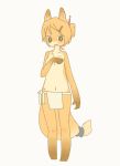  anthro canid canine clothing covering covering_breasts female fox loincloth mammal s1120411 simple_background solo source_request standing white_background 