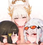  animal_ears arknights fellatio penis rosaline uncensored 