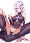  benghuai_xueyuan cameltoe feet fei_lio_mao garter honkai_impact kallen_kaslana nun pantsu skirt_lift 