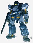  alternate_color arl-99_helldiver arm_cannon dated grey_background highres kidou_keisatsu_patlabor looking_ahead mecha moi_moi7 no_humans solo standing visor weapon 