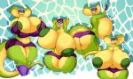  absurd_res anthro areola big_breasts big_butt breasts butt clothed clothing cobra female green_body green_scales hi_res huge_breasts hyper hyper_breasts jaeh mask nipples non-mammal_breasts pose reptile scales scalie snake solo thick_thighs topless wide_hips 