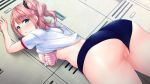  ama_mane_2 ass breasts buruma censored game_cg gym_uniform masuishi_kinoto nanami_yuri nipples nopan prekano pussy shirt_lift 
