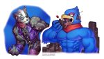  anthro armor avian bird bodily_fluids canid canine city clothed clothing eye_patch eyewear falco_lombardi fox frozen headgear helmet hi_res macro male mammal micro muscular muscular_male nintendo oral_vore saliva scarf star_fox topless video_games vore wolf_o&#039;donnell wolfmalro 