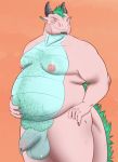  anthro atticus dragon foreskin hi_res male overweight overweight_anthro overweight_male slightly_chubby solo treebarkdragon 