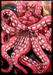  anthro blush breasts cephalopod coleoid female genitals hair hi_res marine mollusk nipples non-mammal_breasts nude octomaid octopodiform solo tentacles ymbk 
