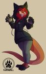  2020 5_fingers amber_eyes black_clothing black_hoodie black_topwear clothing digital_media_(artwork) dragon fingers furkinghell hair hi_res hoodie open_mouth red_hair teeth tongue topwear wingless_dragon 