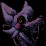  animatronic anthro black_nose black_sclera canid canine eggy-b-official eyebrows female five_nights_at_freddy&#039;s five_nights_at_freddy&#039;s_2 fox fur hair hi_res lipstick machine makeup mammal mangle_(fnaf) open_mouth pink_body pink_fur pink_inner_ear robot sharp_teeth solo teeth video_games white_body white_eyes white_fur white_hair yellow_eyes 