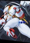  &lt;3 action_pose anal anal_beads anal_juice anal_penetration anus blush bodily_fluids breasts butt censored darling_in_the_franxx female gaping gaping_anus genital_fluids genitals hi_res humanoid looking_back machine melee_weapon not_furry penetration pochincoff polearm pose pussy robot robot_humanoid sex_toy simple_background solo spear strelizia studio_trigger urine weapon 
