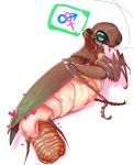  &lt;3 ambiguous_gender animal_genitalia antennae_(anatomy) arthropod arthropod_abdomen arthropod_abdomen_cloaca arthropod_abdomen_genitalia bethesda_softworks birth blattodea chobonolly cloaca cockroach egg fallout feral gender_symbol genitals hi_res insect insect_wings multi_leg multi_limb oviposition radroach simple_background solo symbol video_games white_background wings ♀ ♂ 