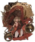  1girl absurdres armor brown_eyes collar flat_chest granblue_fantasy hair_ornament highres long_hair n9+ original short_hair very_long_hair 