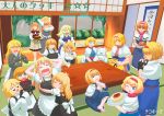  6+girls absurdres ahoge akane_(cookie) alice_margatroid apron arms_around_waist azusa_(cookie) bangs barefoot black_capelet black_dress black_gloves blonde_hair blue_bow blue_dress blue_eyes bow braid breasts bush buttons cake capelet chocolate_cake cigarette closed_eyes closed_mouth commentary_request cookie_(touhou) crossed_legs cup dog dress dropping elbow_gloves english_text eyebrows_visible_through_hair fang fingerless_gloves food frilled_apron frilled_capelet frilled_sash frills fruit glass gloves hair_between_eyes hair_bow hairband hands_on_own_head hanging_scroll hat hat_bow highres hinase_(cookie) hug huge_breasts huge_filesize ichigo_(cookie) jigen_(cookie) kirisame_marisa kneeling koga_(cookie) kohaku_(cookie) large_bow large_breasts lighter lighting_cigarette long_hair looking_at_another looking_at_viewer mars_(cookie) medium_breasts medium_hair meguru_(cookie) mofuji multiple_girls muscle muscular_female no_eyes one_eye_closed open_mouth orange orange_eyes orange_slice path petting pink_bow puffy_short_sleeves puffy_sleeves purple_bow purple_eyes red_bow red_eyes red_neckwear red_star rei_(cookie) reonarudo16sei ribbon ruka_(cookie) sakuranbou_(cookie) sash scroll shaded_face sharp_teeth short_hair short_sleeves side_braid signature single_braid sitting small_breasts smile socks standing star_(symbol) strawberry suzu_(cookie) taisa_(cookie) tatami teeth tokin_hat touhou translation_request tree uzuki_(cookie) very_long_sleeves waist_apron web_(cookie) white_bow white_capelet white_legwear witch_hat wolf wooden_table x_fingers yellow_eyes yellow_neckwear yellow_ribbon yuuhi_(cookie) 