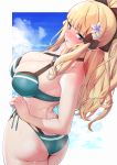  ass bikini cleavage don_(don_0608) princess_connect princess_connect!_re:dive sasaki_saren swimsuits wet 