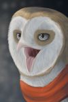  2:3 ambiguous_gender avian barn_owl beak bird bodily_fluids drool_string drooling feral hi_res masked_owl mouth_shot nemane open_mouth owl owl_pred saliva solo tytonid vore 