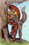  1998 acorn amanda_(stasis_delirium) anthro blonde_hair brown_body brown_fur buckteeth canid canine canis claw_marks duo eyes_closed female female_penetrated food fruit fur hair low_res male male/female male_penetrating male_penetrating_female mammal nude nut_(fruit) open_mouth orange_body orange_fur penetration plant rodent sciurid sex stasis_delirium teeth tree tree_squirrel wolf 