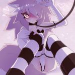  &lt;3 :c abstract_background amber_eyes animal_humanoid black_clothing black_collar black_legwear black_stockings blush camel_toe canid canid_humanoid canine canine_humanoid clothed clothing collar cry_(crydiaa) demon demon_humanoid digital_media_(artwork) ear_tuft evening_gloves eyebrows eyelashes female fox_humanoid freetobegreene glistening glistening_body glistening_hair glistening_skin gloves hair handwear hi_res humanoid inner_ear_fluff leash leash_and_collar legwear long_hair looking_at_viewer mammal mammal_humanoid panties pattern_clothing pattern_legwear pattern_stockings pink_hair pink_tail pupils raised_arm raised_eyebrow signature sitting solo sparkles stockings striped_clothing striped_legwear striped_stockings stripes topless tuft underwear white_clothing white_gloves white_inner_ear white_legwear white_panties white_pupils white_stockings 