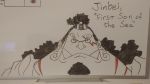  (one 16:9 absurd_res beard facial_hair fish gills hi_res humanoid jinbe male marine one_piece piece) scar simple_background solo traditional_media_(artwork) white_background whiteboard widescreen wolfhoundiii 