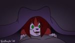  animated anthro bed bedding bedroom blanket faceless_male fangs female first_person_view fur furniture green_eyes hair hybrid linda_wright looking_at_viewer male mammal nude red_body red_fur red_hair short_playtime solo terdburgler wiggle 