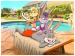  &lt;3 anthro bag bottomwear bugs_bunny clothing female group lagomorph leporid lola_bunny looney_tunes male mammal massage massage_table photo_background pool_(disambiguation) rabbit sagadreams shorts swimming swimming_trunks swimwear warner_brothers 