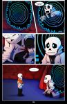  absolutedream animated_skeleton bone clenched_teeth clothed clothing hi_res humanoid kneeling male on_one_knee papyrus_(undertale) portal portrait power_cord sans_(undertale) skeleton teeth undead undertale video_games 