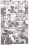  anthro bell blush bodily_fluids collar comic cum cum_in_mouth cum_inside cum_on_face cum_on_penis cum_string detailed_background dialogue duo english_text erection eyes_closed female feral fur genital_fluids genitals hi_res iradeon lying male male/female messy nia_(senz) open_mouth patreon paws penis sean_(senz) senz smile speech_bubble teasing text tongue tongue_out url 