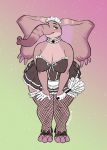 anthro breasts cleavage clothed clothing elephant elephantid embriel feather_duster female maid_uniform mammal nipple_outline proboscidean sarah_fairhart solo uniform 