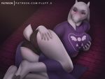  4:3 big_breasts blush breast_grab breasts butt butt_grab clothing female fluffx hand_on_breast hand_on_butt looking_at_viewer panties patreon seductive seductive_eyes toriel undertale underwear video_games 
