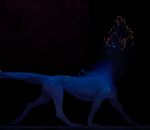  bioluminescence dark dark_background dark_theme digital_media_(artwork) dragon feral glowing hi_res male muscular muscular_feral muscular_male orion_(pheel) painting_(artwork) pheel solo traditional_media_(artwork) 