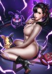  ass heels liang_xing mary_(pokemon) naked nipples pokemon 