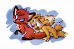  angry anthro canid canine duo female feral fox hugo juneduck21 jungledyret_hugo male mammal rita_(jungledyret) 