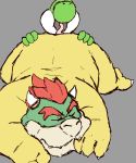  2020 anal anthro bowser butt duo eyes_closed fluffybriefs hi_res koopa mario_bros nintendo oral overweight rimming scalie sex simple_background tongue tongue_out video_games yoshi 