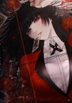  1girl absurdres bangs black_hair breasts highres jabami_yumeko kakegurui long_hair looking_at_viewer satsuki_kei 