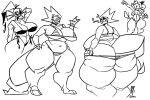  4_ears :3 actioncoaster alphys anthro beady_eyes belly big_breasts big_butt bikini black_and_white blush breasts buckteeth butt canid canine clothed clothing curvy_figure deep_skin dialogue english_text eye_patch eyes_closed eyewear felid feline female fin fish front_view gesture glasses grin group hair hand_behind_head hand_on_hip head_fin hi_res huge_breasts huge_butt huge_thighs lizard looking_at_butt looking_at_self looking_at_viewer looking_back looking_down mammal marine monochrome multi_ear navel non-mammal_breasts open_mouth open_smile overweight overweight_female ponytail rear_view reptile scalie simple_background skimpy smile standing swimwear tailwag teeth tem temmie_(undertale) text thick_tail thick_thighs three-quarter_view tight_bikini undertale undyne video_games voluptuous waving wide_hips 