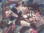  assassin_(ragnarok_online) bestiality blood brown_hair bug cum cum_in_pussy earrings egg egg_implantation highres insect jewelry long_hair mask monster pussy ragnarok_online rape solo tentacle_sex tentacles torn_clothes vaginal virgin xration 