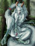  3:4 asuka_kurehito dragon female fur furred_dragon genitals hi_res horn legend_of_mana mana_(series) pussy square_enix vadise video_games white_body white_fur 