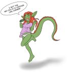 anthro barefoot clothed clothing dragon dragonkai english_text eyes_closed female green_body green_scales hair hi_res kaya_(twin_dragons) panties partially_clothed scales scalie shirt simple_background singing solo teenager text thenekoboi topwear twin_dragons_(webcomic) underwear young 