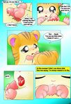  brother brother_and_sister comic curby cute dialog english_text fellatio female fur hamster hamtaro hamtaro_(series) incest male mammal open_mouth oral oral_sex orange_fur outside penis precum rodent sandy sandy_(hamtaro) sex sibling sister stan stan_(hamtaro) straight striped_fur tapering_penis text tongue tongue_out twins 