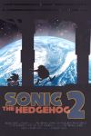  2boys absurdres copyright_name dr._eggman dredge earth english_commentary facial_hair gloves highres male_focus movie_poster multiple_boys mustache running shadow sonic sonic_the_hedgehog sonic_the_hedgehog_(classic) sonic_the_hedgehog_2 space space_station white_gloves 