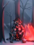  2020 3:4 against_tree animal_genitalia animal_penis anthro balls baring_teeth bassybefuddle black_eye_(injury) bonfire boss_wolf canid canine canine_penis canis countershade_face countershade_torso countershading digital_media_(artwork) dreamworks erection fire forest fur genitals grey_body grey_fur grin hi_res knot kung_fu_panda looking_at_viewer male mammal nipples nude one_eye_closed outside penis sitting smile snow solo teeth tree wolf 