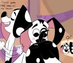  101_dalmatian_street 101_dalmatians absurd_res accidental_incest accidentally_gay anal black_nose brother butt canid canine canis colossalstars dalmatian dimitri_1_(101_dalmatians) dimitri_2_(101_dalmatians) dimitri_3_(101_dalmatians) disney domestic_dog english_text feral fur group hi_res male male/male mammal oral paws rimming sex sibling smack spots spotted_body spotted_fur surprise text 
