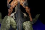  allosaurid allosaurus anthro arthurjames cowgirl_position dinosaur equid equine female group hi_res horse male male/female mammal on_bottom on_top oral oral_penetration penetration reptile scalie sex tailsup4tyranno theropod vaginal vaginal_penetration whiteperson ziina 