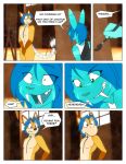  2016 able_ellis animate_inanimate anthro blue_eyes blue_hair bottomwear brush canid canine clothing comic covering covering_crotch detailed_background dialogue dialogue_box digital_media_(artwork) dracojeff duo english_text eye_through_hair fangs female fox girly hair hybrid lagomorph leporid living_clothing living_fursuit male male/female mammal mario_bros multicolored_body multiple_angles nintendo nude paintbrush rabbit shaded shirt species_transformation talking_to_another text topwear transformation translucent translucent_hair two_tone_body video_games yoshi zipper 
