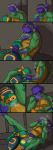  bandanna brother brothers comic donatello_(tmnt) duo genitals hi_res incest_(lore) kerchief male male/male michelangelo_(tmnt) moan oral penis reptile romantic_couple scalie sibling swallowing teenage_mutant_ninja_turtles traitmill turtle 