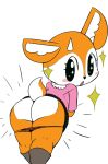  aggressive_retsuko antelope anthro big_butt black_nose blouse blush bottomwear bovid butt clothing female footwear fur hi_res horn lace_panties lingerie looking_back mammal multicolored_body multicolored_fur open_mouth orange_body orange_fur panties panties_down rear_view sanrio simple_background skirt socks solo sparkles sparkling_eyes tsunoda two_tone_body two_tone_fur underwear underwear_down vono white_background white_body white_fur 