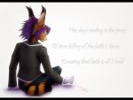  2015 4:3 anthro black_bars clothed clothing digital_media_(artwork) english_text felid feline female hair hi_res letterbox lynjox lynx lynxyjones mammal purple_hair smile text 