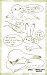  ... artist_name bandage blush breaking_the_fourth_wall comic dewlap_(anatomy) dialogue dipstick_ears disney english_text female feral feralized fur hi_res judy_hopps lagomorph leporid mammal multicolored_ears open_mouth qalcove rabbit short_tail simple_background speech_bubble tailwag text zootopia 