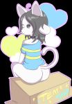  &lt;3 butt clothed clothing collar female fur genitals grey_eyes grey_hair hair mammal partially_clothed pussy tem temmie_(undertale) undertale video_games white_body white_fur 