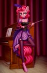  2020 anthro clothed clothing cutie_mark digital_media_(artwork) equid equine eyebrows eyelashes female fingers friendship_is_magic hasbro hi_res holding_object inner_ear_fluff keyboard_instrument legwear looking_at_viewer mammal musical_instrument my_little_pony piano pinkie_pie_(mlp) setharu solo tuft 