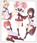  akaza_akari funami_yui seifuku tagme toshinou_kyouko yoshikawa_chinatsu yuru_yuri 